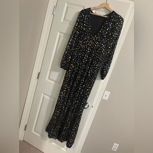 Lulu’s Metallic Star Maxi Dress